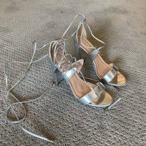 ASOS ankle-wrap heels